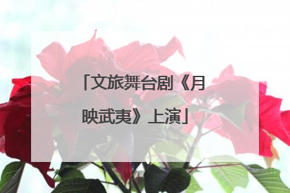 文旅舞台剧《月映武夷》上演