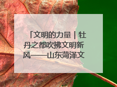 文明的力量｜牡丹之都吹拂文明新风——山东菏泽文明创建一线见闻