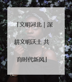 文明河北｜深耕文明沃土 共育时代新风