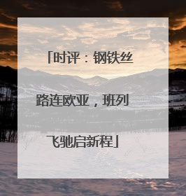 时评：钢铁丝路连欧亚，班列飞驰启新程
