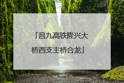 昌九高铁隆兴大桥西支主桥合龙