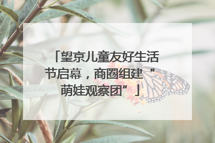 望京儿童友好生活节启幕，商圈组建“萌娃观察团”