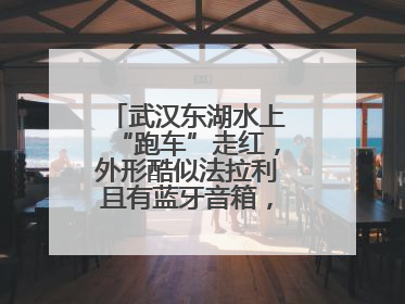 武汉东湖水上“跑车”走红，外形酷似法拉利且有蓝牙音箱，负责人：高峰期一两百人排队