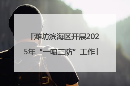 潍坊滨海区开展2025年“一喷三防”工作