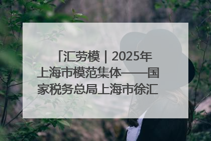 汇劳模｜2025年上海市模范集体——国家税务总局上海市徐汇区税务局第一税务所