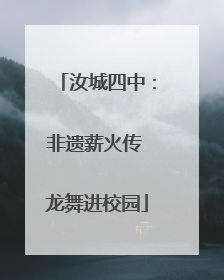 汝城四中：非遗薪火传 龙舞进校园