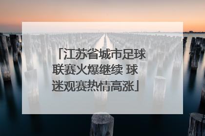 江苏省城市足球联赛火爆继续 球迷观赛热情高涨