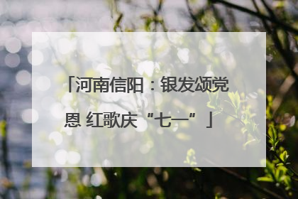 河南信阳：银发颂党恩 红歌庆“七一”
