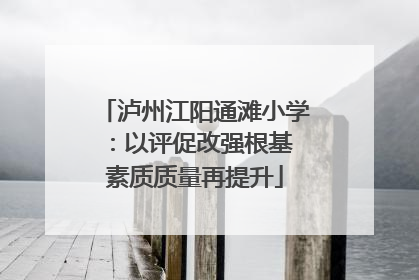 泸州江阳通滩小学：以评促改强根基 素质质量再提升