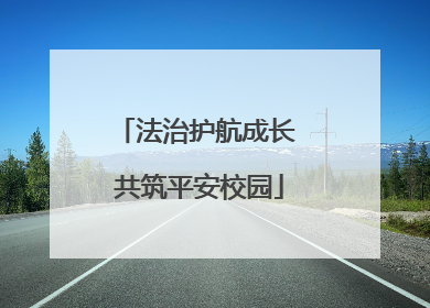 法治护航成长 共筑平安校园