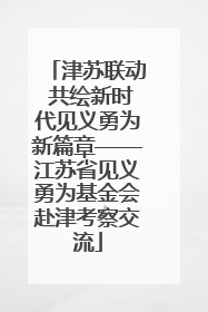 津苏联动 共绘新时代见义勇为新篇章——江苏省见义勇为基金会赴津考察交流