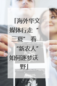 海外华文媒体行走“三夏” 看“新农人”如何逐梦沃野