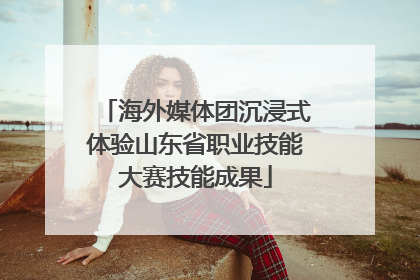 海外媒体团沉浸式体验山东省职业技能大赛技能成果