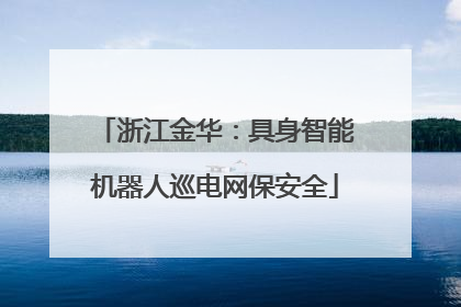 浙江金华：具身智能机器人巡电网保安全