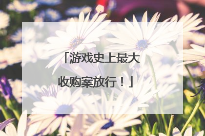 游戏史上最大收购案放行！