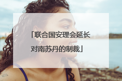 联合国安理会延长对南苏丹的制裁