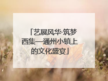 艺展风华·筑梦西集—通州小镇上的文化盛宴