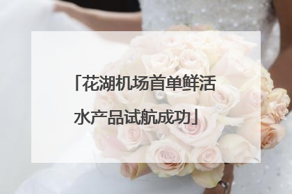 花湖机场首单鲜活水产品试航成功