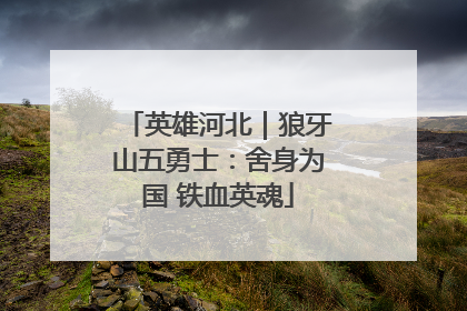 英雄河北｜狼牙山五勇士：舍身为国 铁血英魂