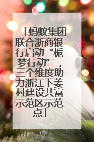 蚂蚁集团联合浙商银行启动“栀梦行动”，三个维度助力浙江下姜村建设共富示范区示范点