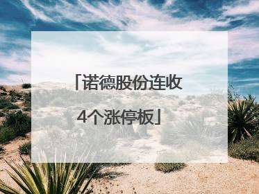 诺德股份连收4个涨停板