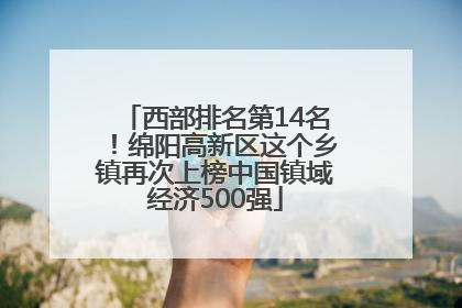西部排名第14名！绵阳高新区这个乡镇再次上榜中国镇域经济500强