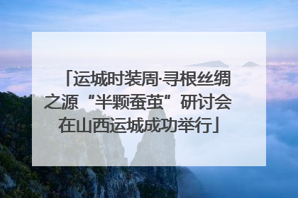 运城时装周·寻根丝绸之源“半颗蚕茧”研讨会在山西运城成功举行