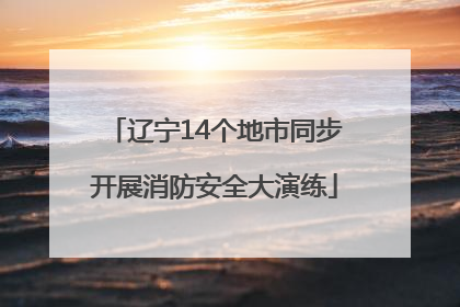 辽宁14个地市同步开展消防安全大演练