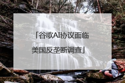 谷歌AI协议面临美国反垄断调查