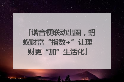 谐音梗联动出圈，蚂蚁财富“指数+”让理财更“加”生活化