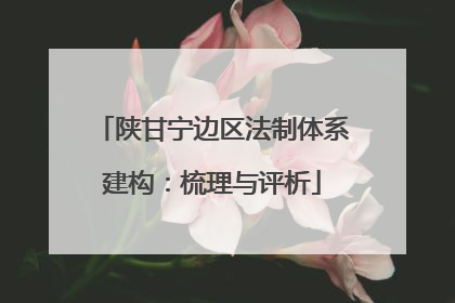 陕甘宁边区法制体系建构：梳理与评析