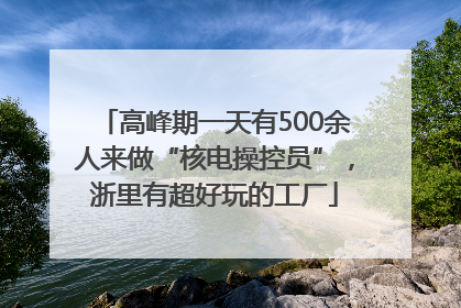 高峰期一天有500余人来做“核电操控员”，浙里有超好玩的工厂