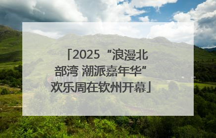 2025“浪漫北部湾 潮派嘉年华”欢乐周在钦州开幕