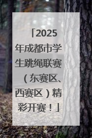 2025年成都市学生跳绳联赛（东赛区、西赛区）精彩开赛！