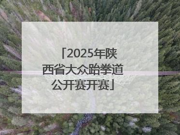 2025年陕西省大众跆拳道公开赛开赛