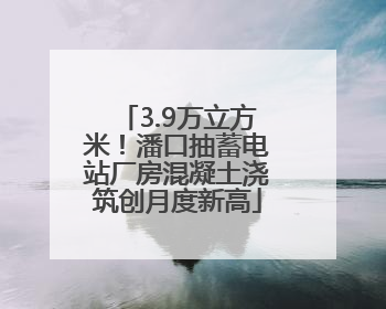 3.9万立方米！潘口抽蓄电站厂房混凝土浇筑创月度新高