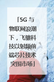 5G 与物联网浪潮下，飞骧科技以射频前端芯片技术突围市场